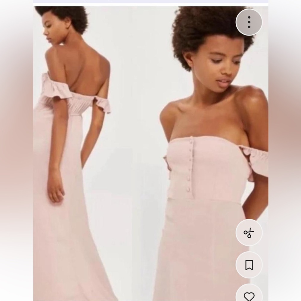 Flynn Skye Bardot Pink Maxi Dress